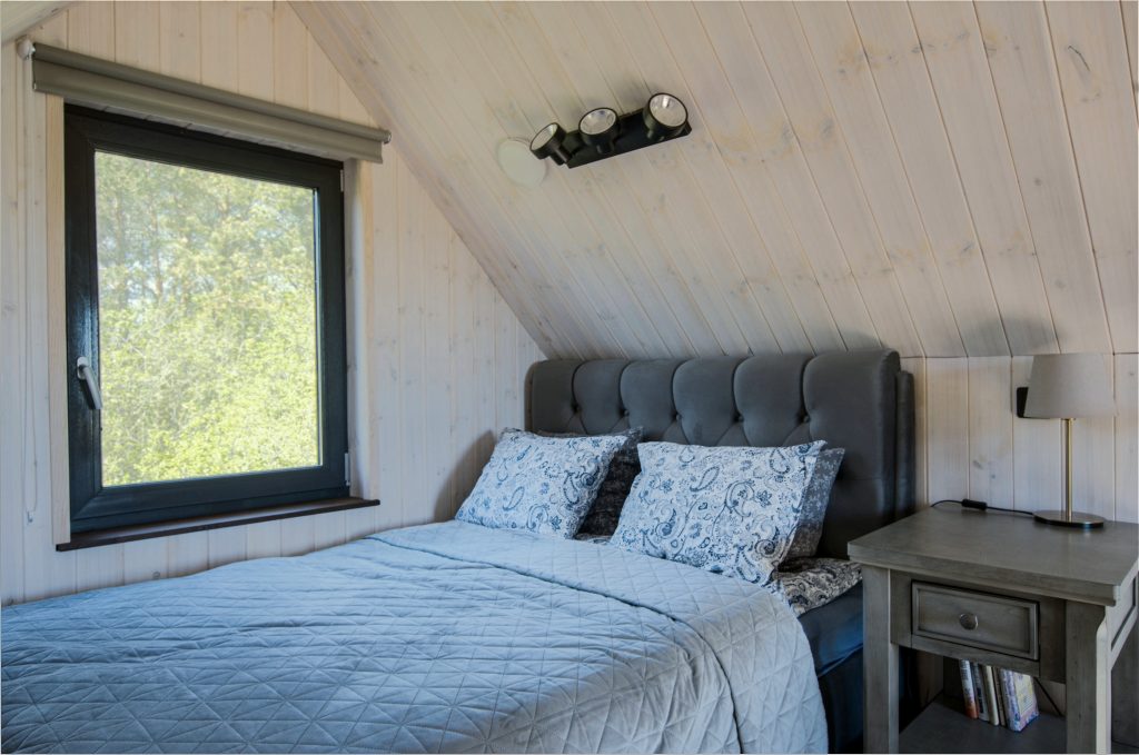 Bedroom sleeping nook under the roof