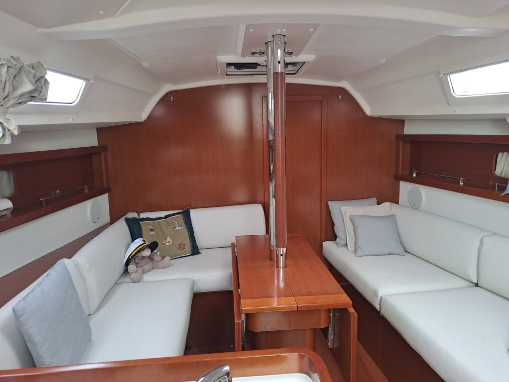 On board the sailing yacht Bella