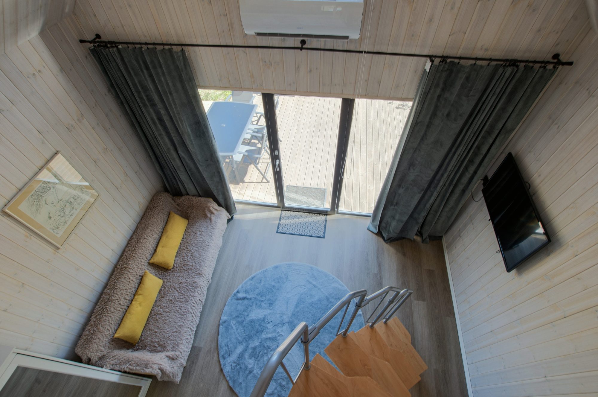 View over the loft at Metsamarja